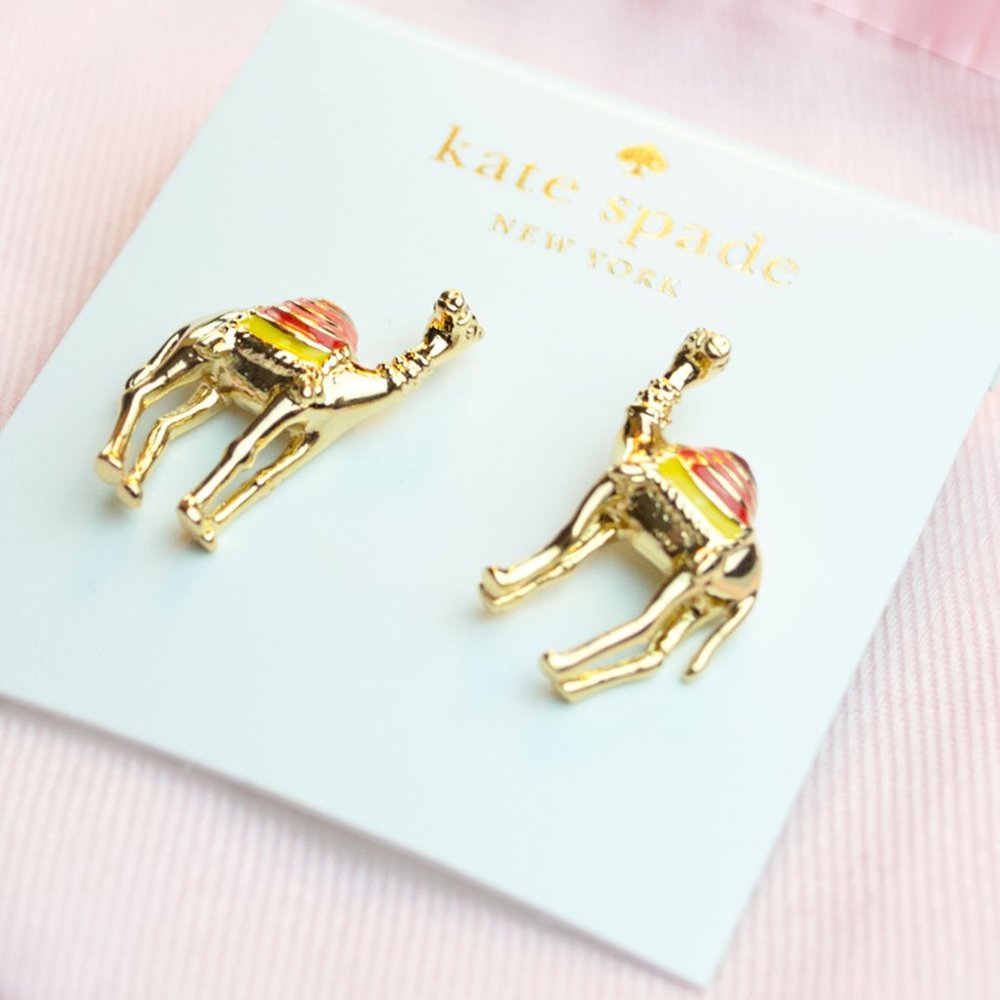 Kate Spade Spice Things Up Camel Earrings & Necklace - Picture 7 of 13